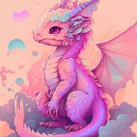 dragon w/ a pencil